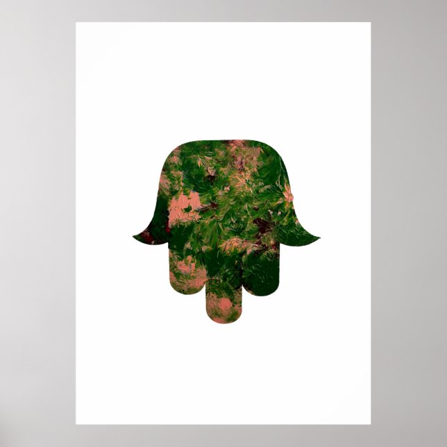 Poster Garden Hamsa Balloon Painting Studio Art  (Frente)