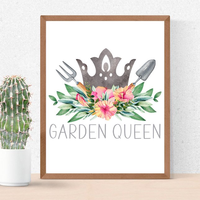 Poster Garden Queen Boho Watercolor (Criador carregado)