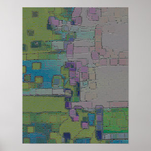 Poster Garden Wall, Abstrato geométrico