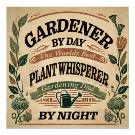 Pôster Gardener por dia - Poster brilhante personalizável