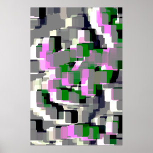 Poster "Gardenias" Arte Geométrica