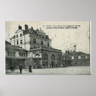 Poster Gare de Dijon-Ville 1851 Foto Vintage