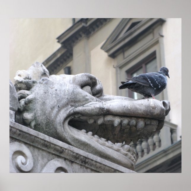 Pôster Gargoyle medieval (Frente)