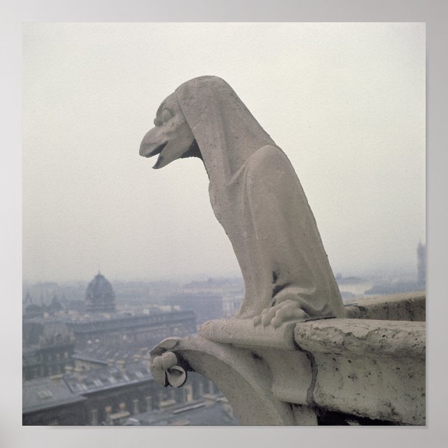 Poster Gargoyle na balustrada do Grande (Frente)