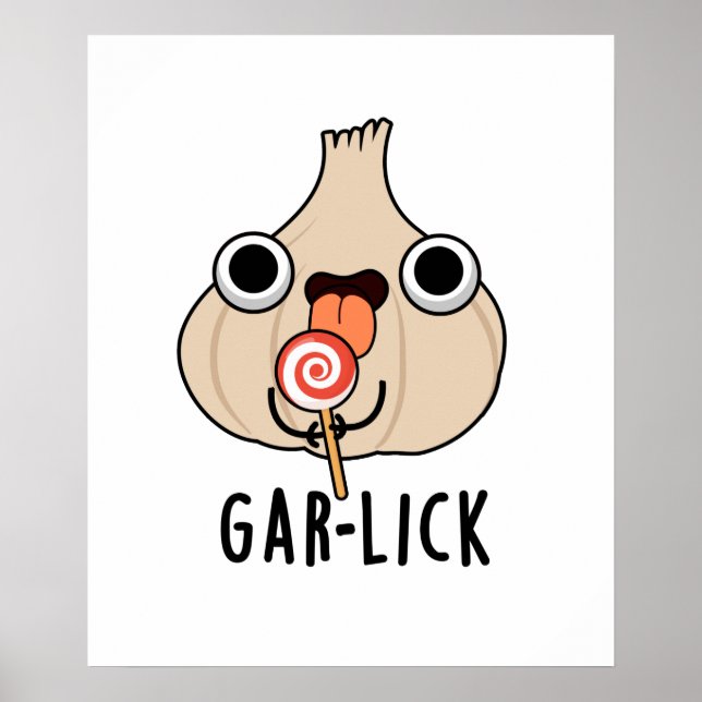 Poster Garlick Funny Garlic Herb Pun (Frente)