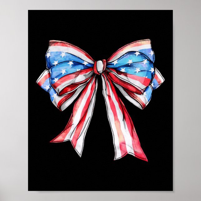 Poster Garota Americana 4 De Julho Arco Da Bandeira Ameri (Frente)