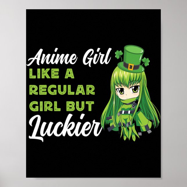 Poster Garota Anime Como Uma Garota Normal Mas Mais Sortu (Frente)