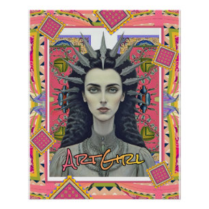 PÔSTER GAROTA ARTÍSTICA