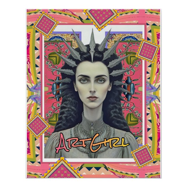 PÔSTER GAROTA ARTÍSTICA (Frente)