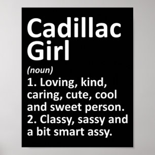 Poster Garota Cadillac Mi Michigan Cidade Divertida Casa