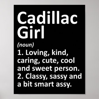 Poster Garota Cadillac Mi Michigan Cidade Divertida Casa