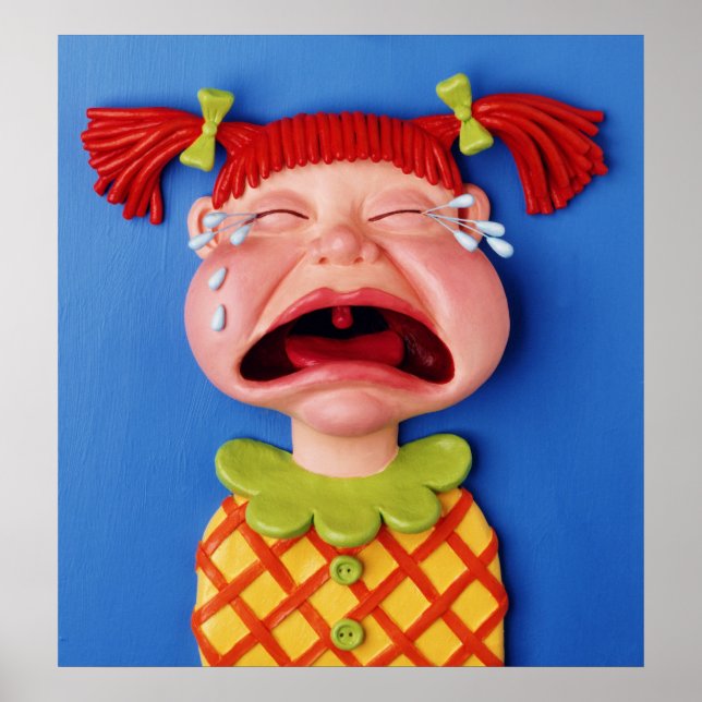 Pôster Garota Chorando (Frente)