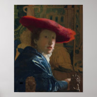 Garota com chapéu vermelho — Vermeer
