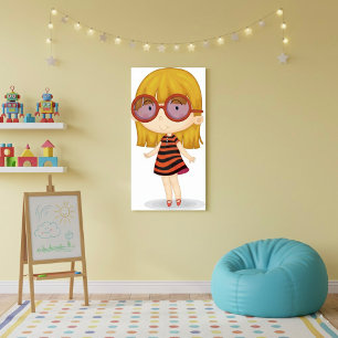 Poster Garota com óculos grandes