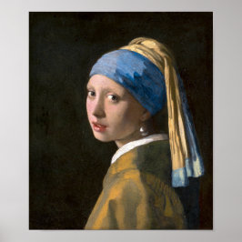 Poster Garota com pérolas | Johannes Vermeer |