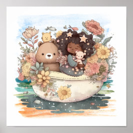 Poster Garota Cura-Cama Com Besties