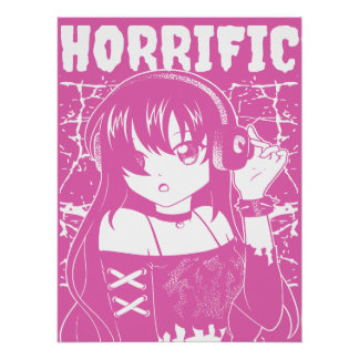 Pôster Garota de anime fofa