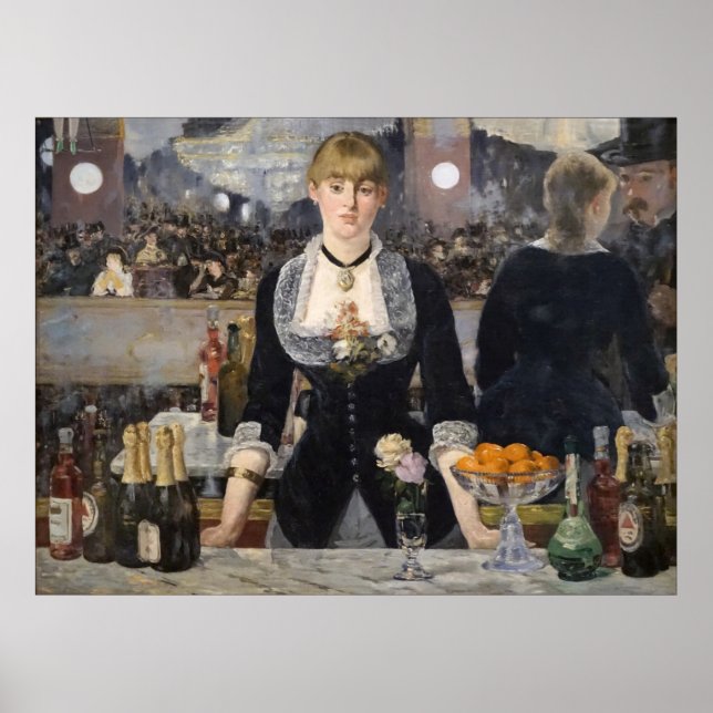 Poster Garota de bar vitoriana no Folies Bergere na Franç (Frente)