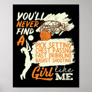 Poster Garota De Basquete Como Eu Disparando