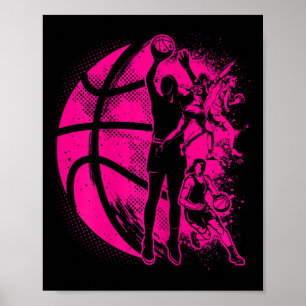 Poster Garota de Basquete Menina Criança: Equipe de basqu