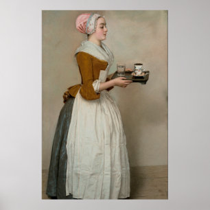 Poster Garota de Chocolate de Jean-Étienne Liotard