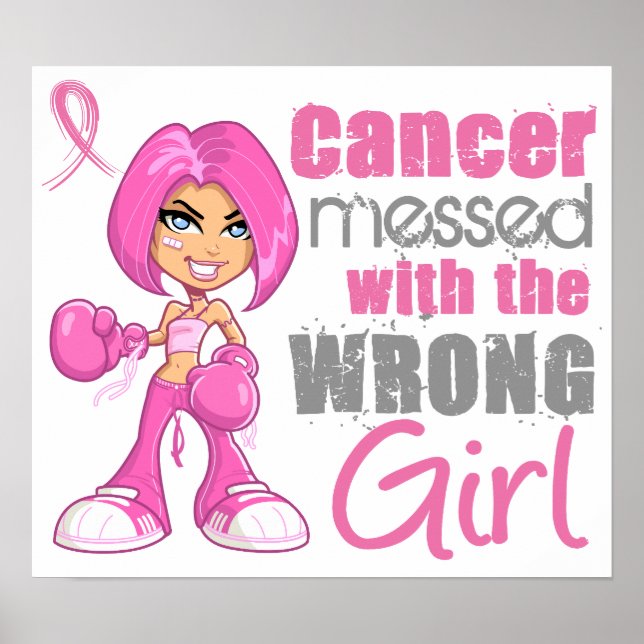 Pôster Garota de Combate do Cancer 1 (Frente)
