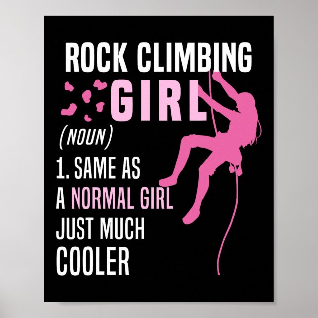 Poster Garota de Escalada Como Uma Garota Normal Divertid (Frente)