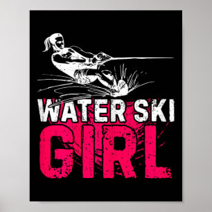 Poster Garota de Esqui Aquático Esqui Aquático Esportes A