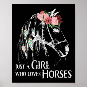 Poster Garota do Cavalo - Pôneo Bonito - Raiva-Cavalo Lou