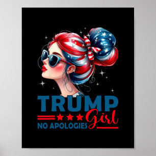 Poster Garota do Trump Sem Desculpas Coque Desarrumado So