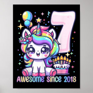 Poster Garota do Unicórnio 7 de Nascimento, 7 Anos