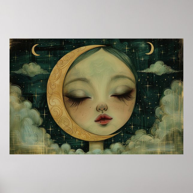 Poster Garota doce na lua (Frente)