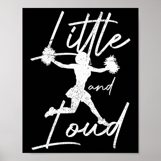 Poster Garota Engraçada de Torcida Pequena e Alta Torcedo (Frente)