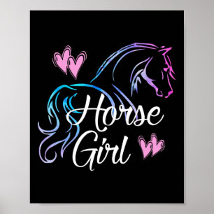 Poster Garota Equestre Cavaleira Adolescente Adolescente 