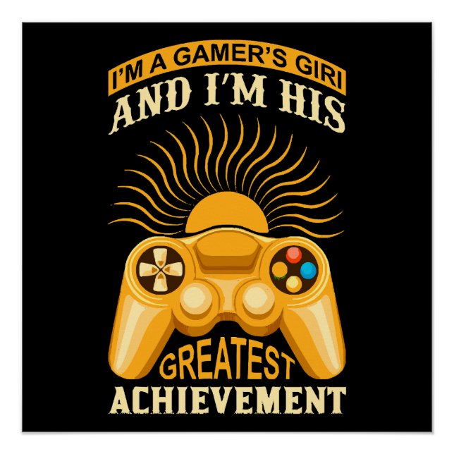 Pôster Garota gamer (Frente)