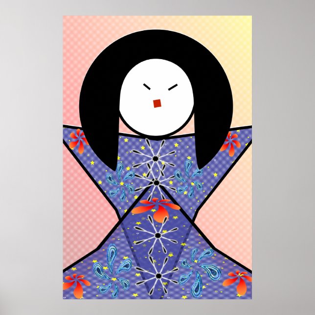 Pôster garota japonesa (Frente)