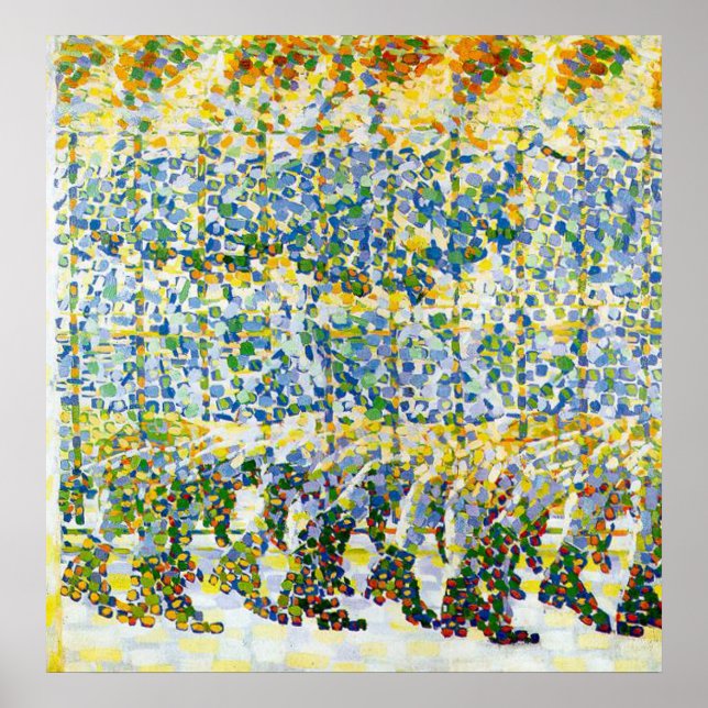 Poster Garota moça correndo em uma sacada (Frente)