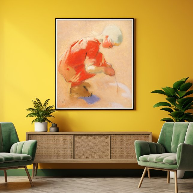 Poster Garota na areia, Helene Schjerfbeck (Criador carregado)