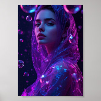 Poster Garota Neon 💜