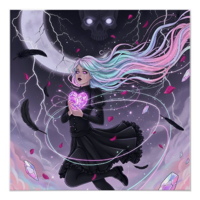 Pôster Garota Pastel Goth (Frente)