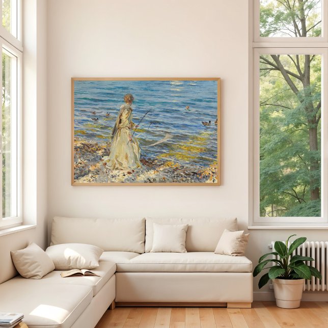 Poster Garota Pesca, Sargent 1913 (Criador carregado)