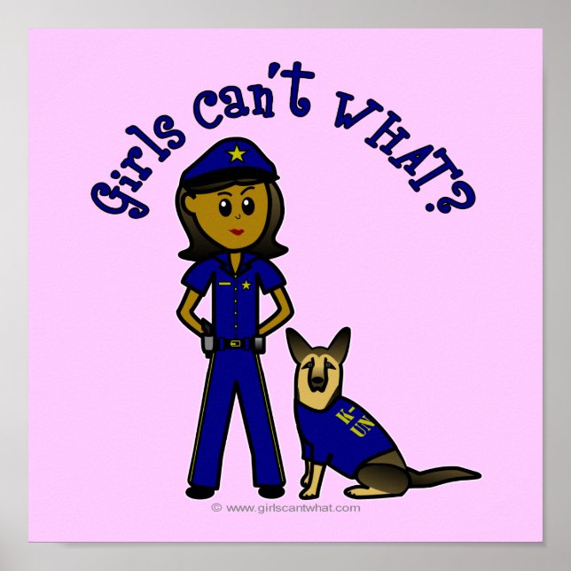 Poster Garota Policial Dark K9 (Frente)