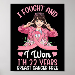 Poster Garota rosa que lutei e ganhei 22 anos de mama C
