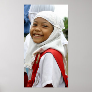 Pôster Garota sorridente