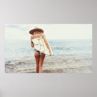 Poster Garota surfista