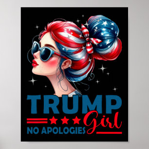 Poster Garota Trump Sem Desculpas Coque Desarrumado Solte