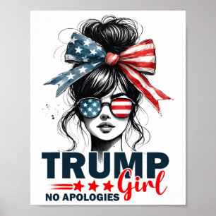 Poster Garota Trump Sem Desculpas Coque Desarrumado Solte
