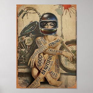 Poster Garota Vintage