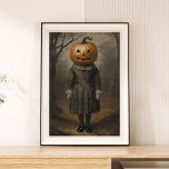 Poster Garota Vitoriana Com Muro De Halloween De Cabeça D<br><div class="desc">Rácio 2:3. Adicione um toque assustador à sua decoração com esta Garota Vitoriana com um poster de Halloween de Cabeça de Abóbora! Apresentando uma inquietante e encantadora trabalho de arte,  é perfeito para adicionar um toque de assombração elegância à sua celebração de Halloween ou decoração sazonal.</div>