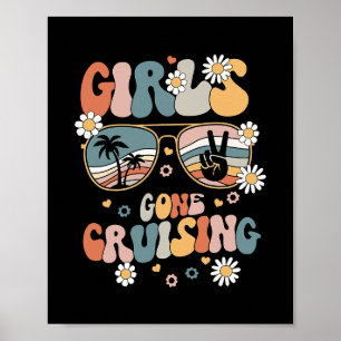 Poster Garotas Cruzeiros Solo Viagem Havaí Verão V